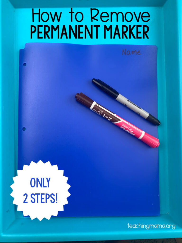 How to Remove Permanent Marker in the Classroom - Teaching Mama