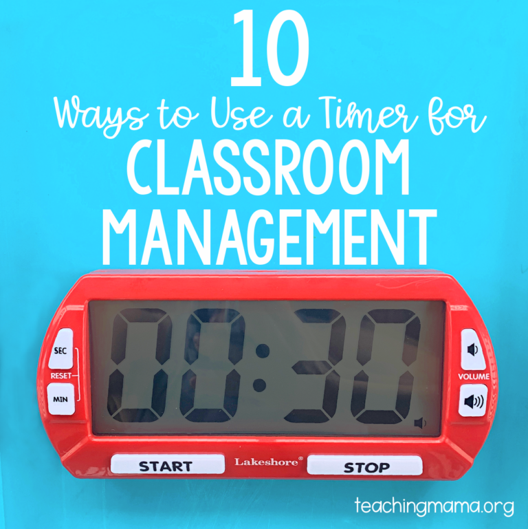 10 Ways to Use a Timer for Classroom Management