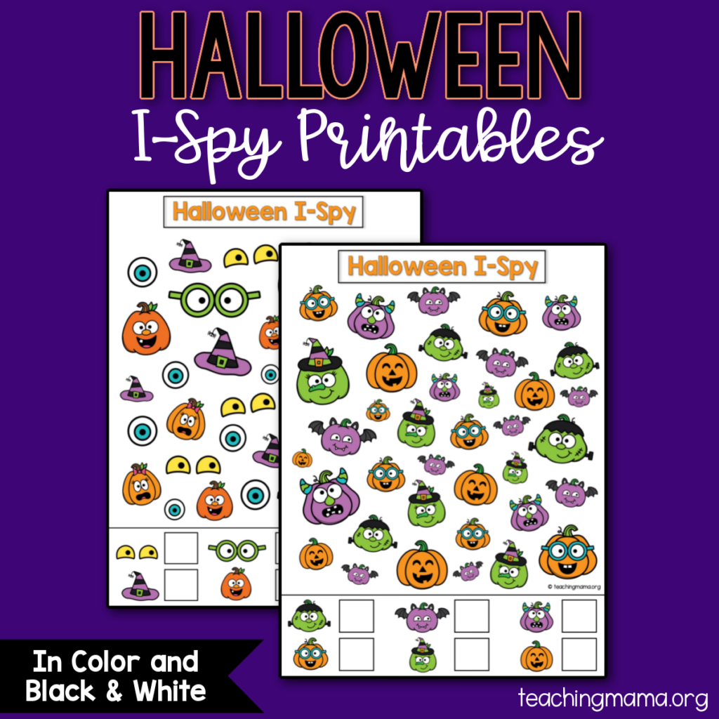 Halloween I Spy Printables