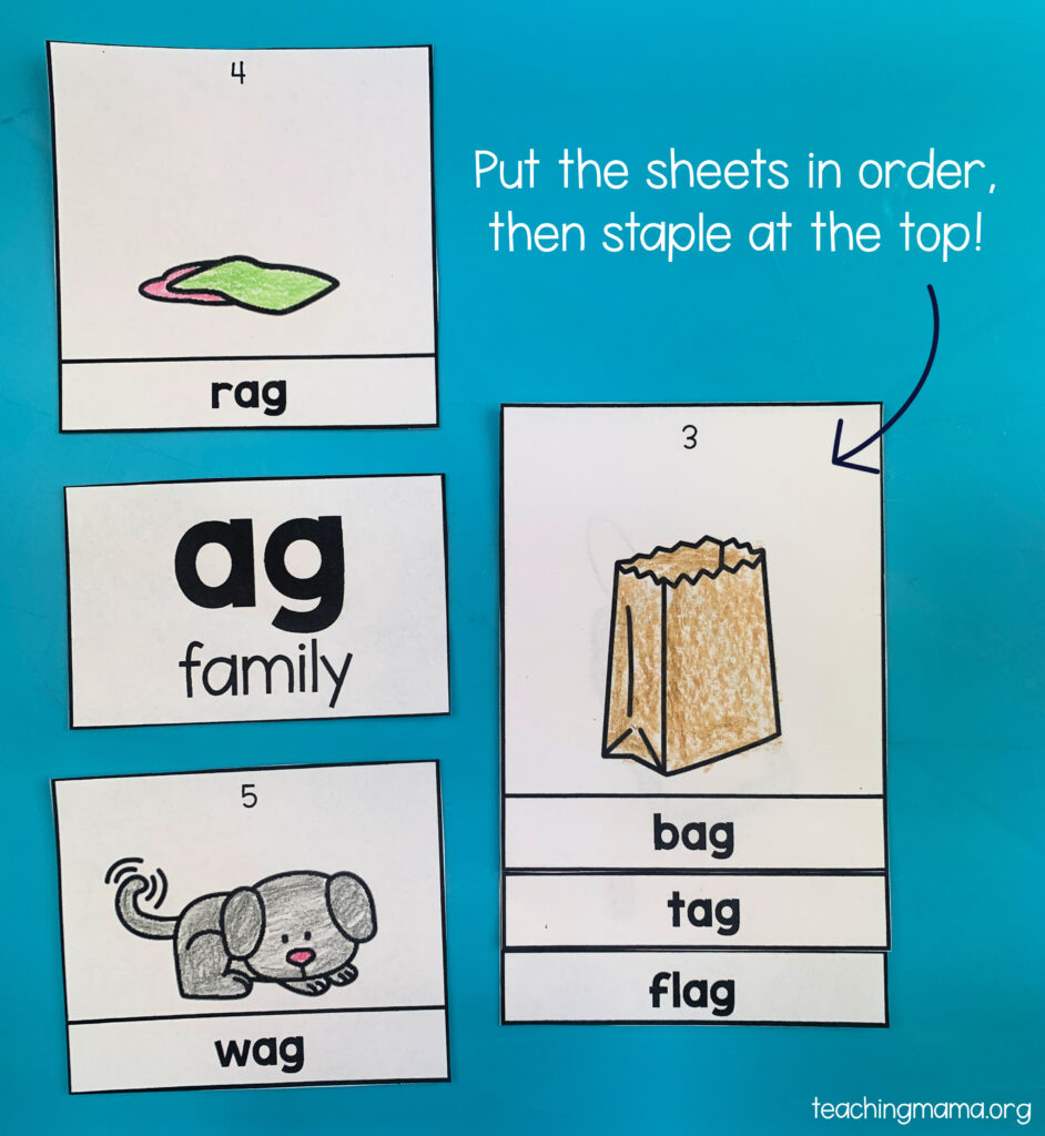 Short A Word Family Flip Books - Teaching Mama