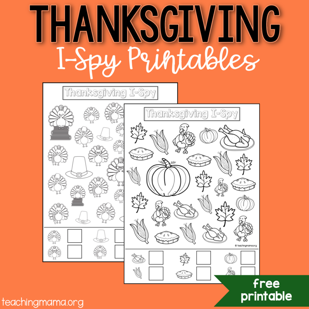 Thanksgiving ISpy Printables LaptrinhX / News