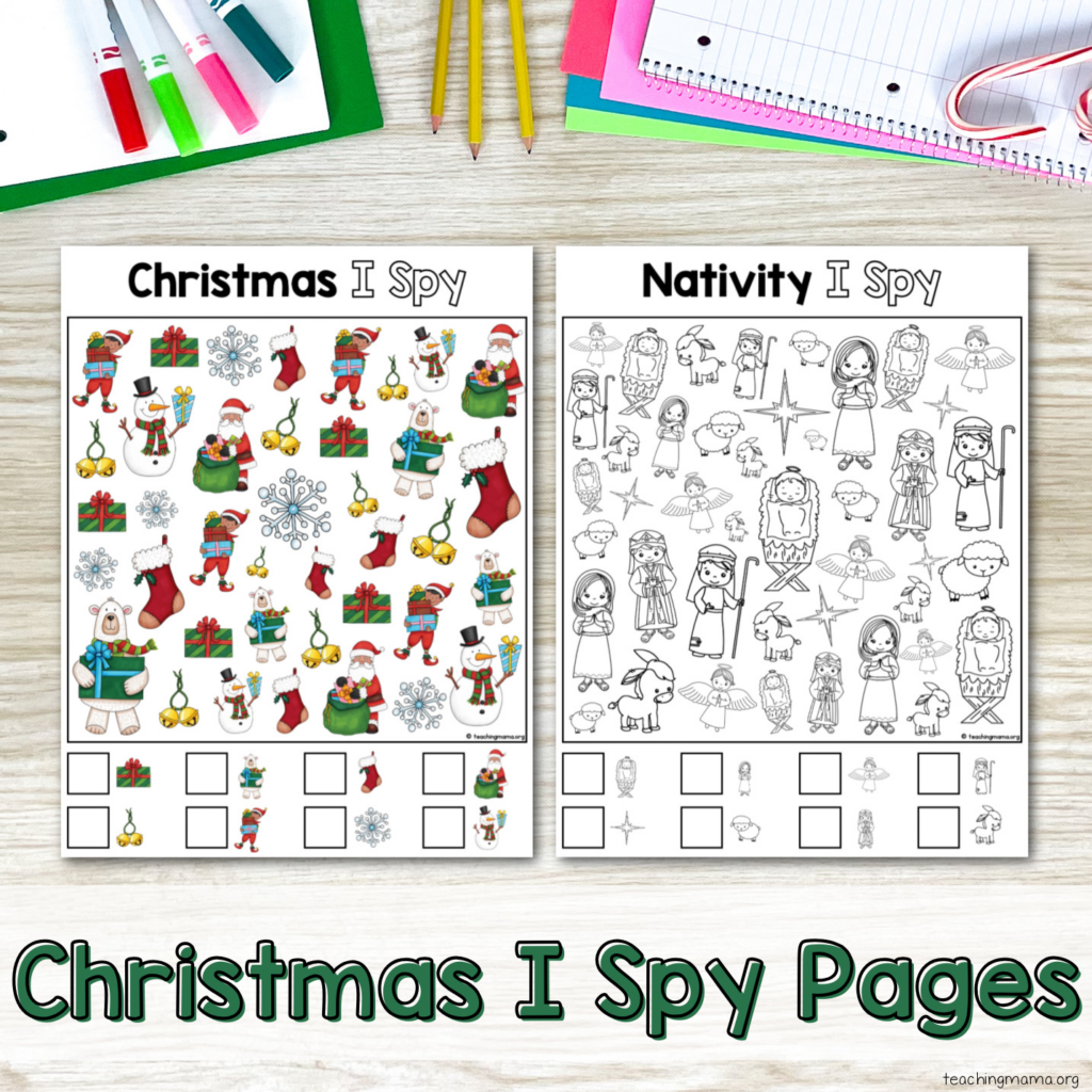 Christmas I Spy Pages