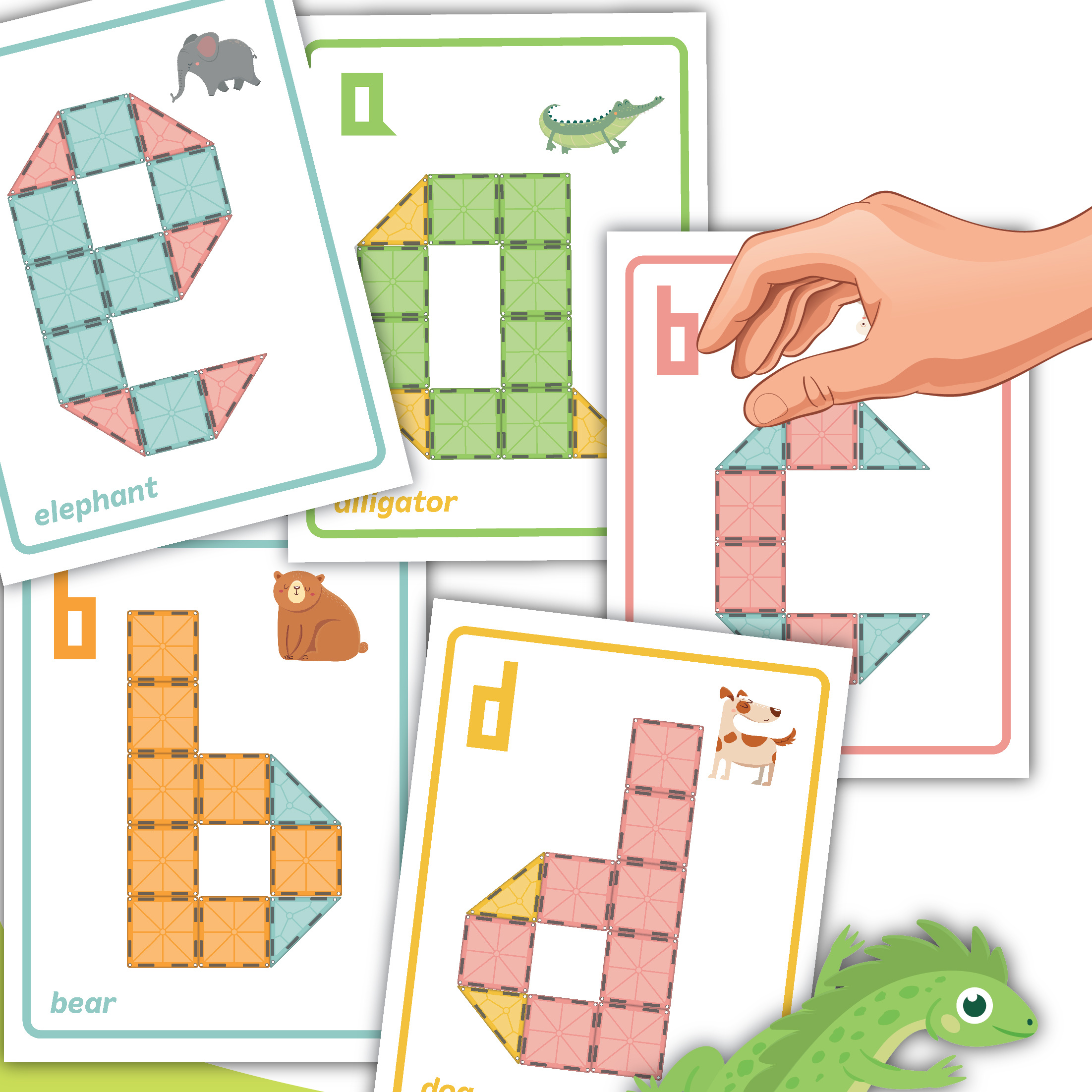 Magna Tile Lowercase Letter Cards Teaching Mama