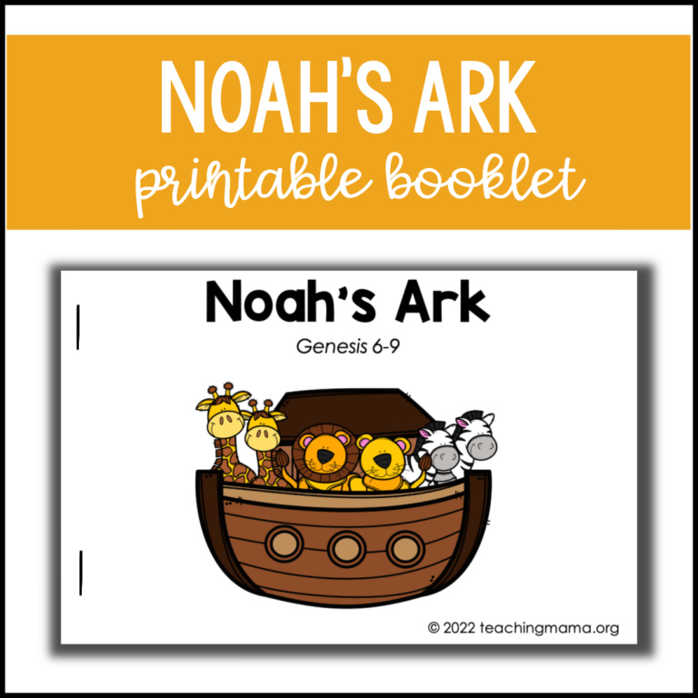 Noah’s Ark Printable Booklet