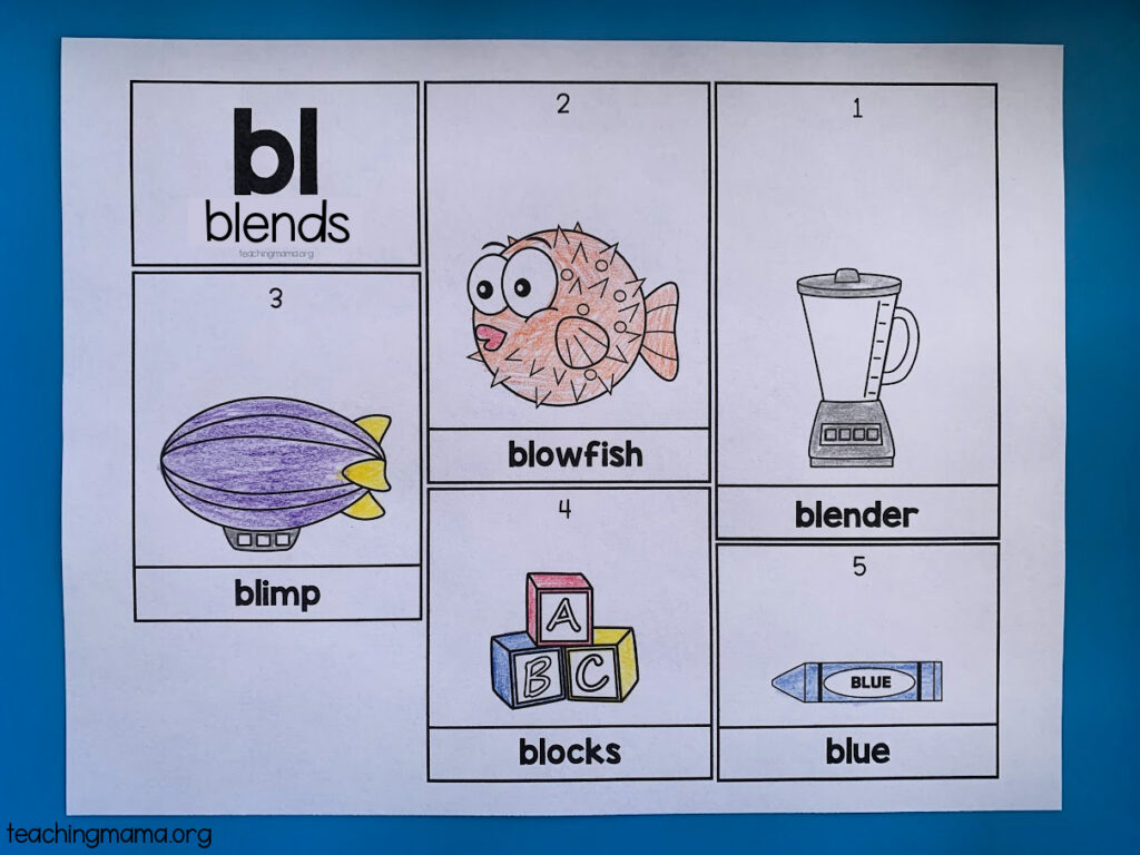 bl blend words