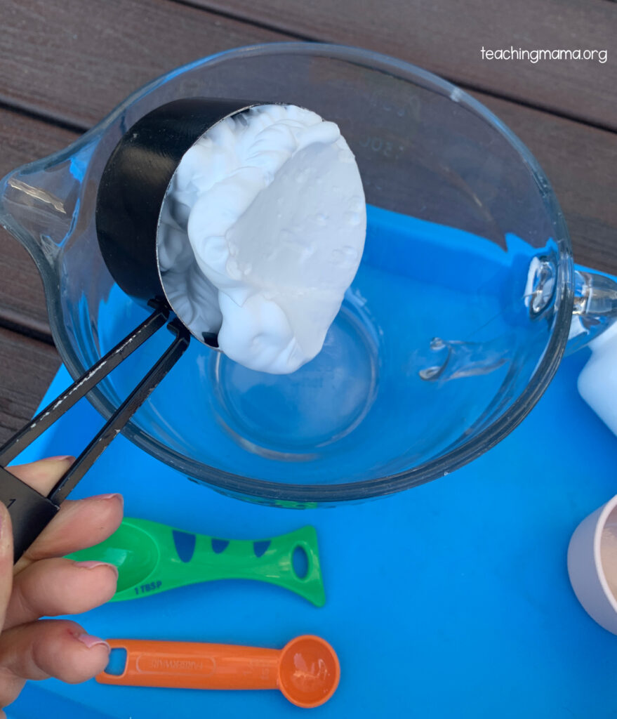 shaving cream for fluffy slime