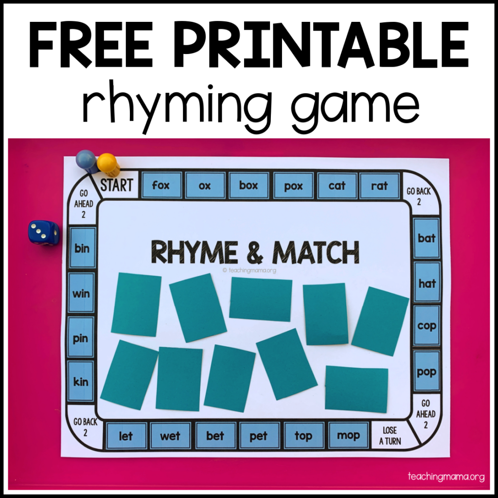 Rhyme & Match Game