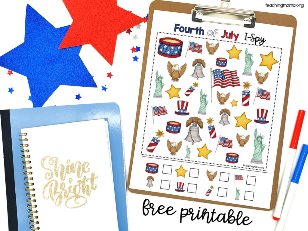 4th of july free printable