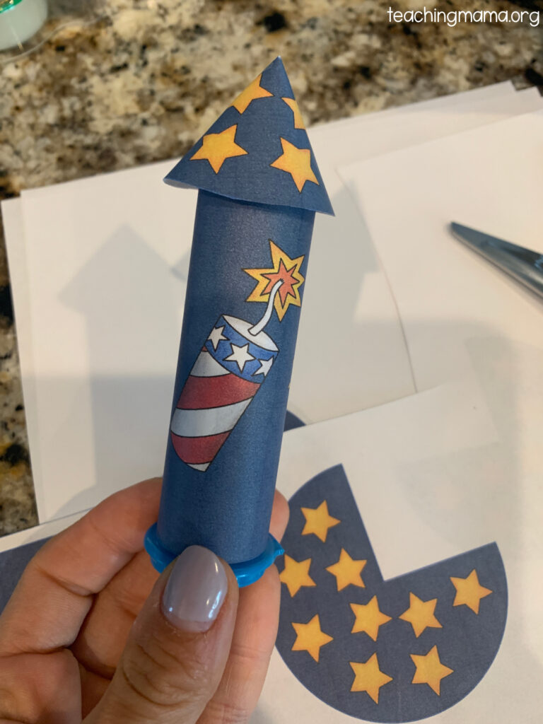 homemade fourth of july rocket