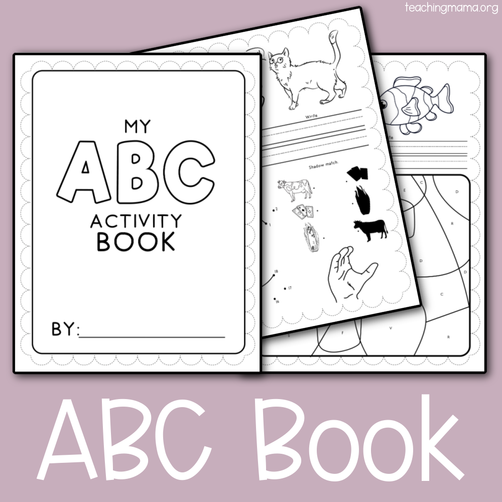 Alphabet Activity Book - Teaching Mama