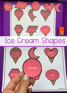 ice cream shapes activity