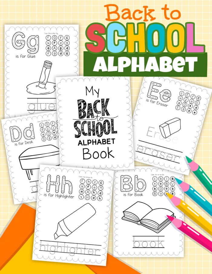 Back to School Alphabet Book - Teaching Mama