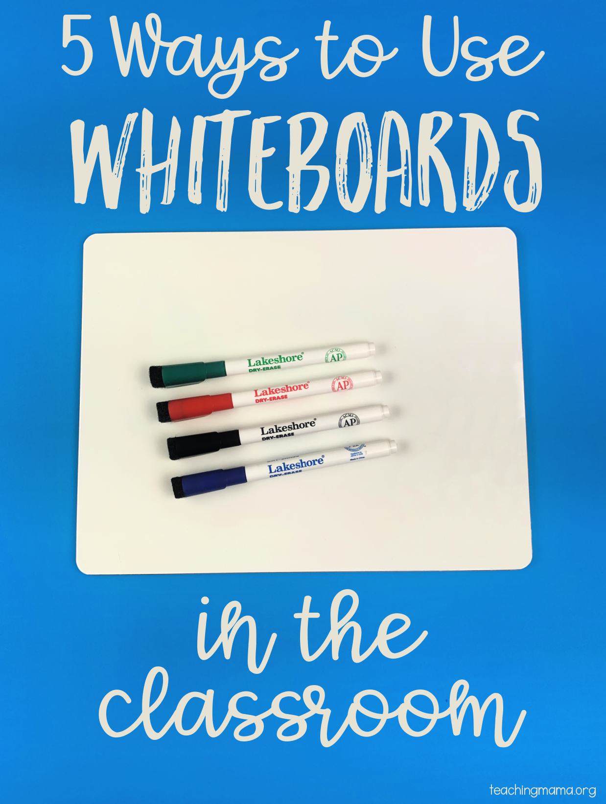 Magnetic Write & Wipe Markers with Eraser Caps at Lakeshore Learning