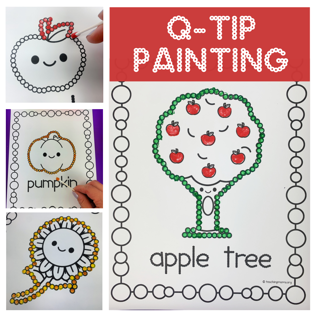 Printable Q Tip Painting Template Free Printable Temp - vrogue.co