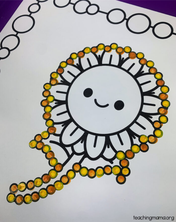 Fall Q-Tip Painting Printables - Teaching Mama