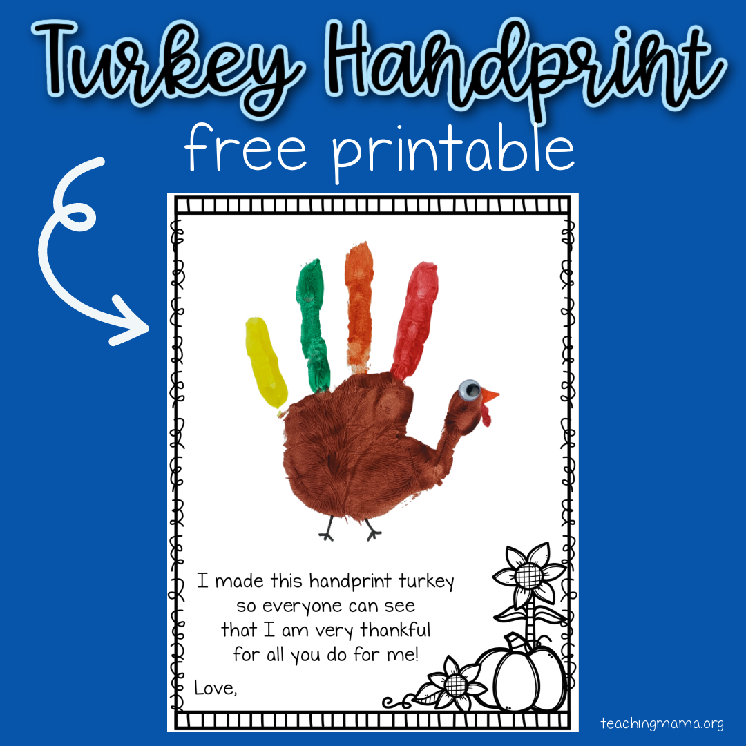 Turkey Handprint Printable Teaching Mama   Untitled Design 