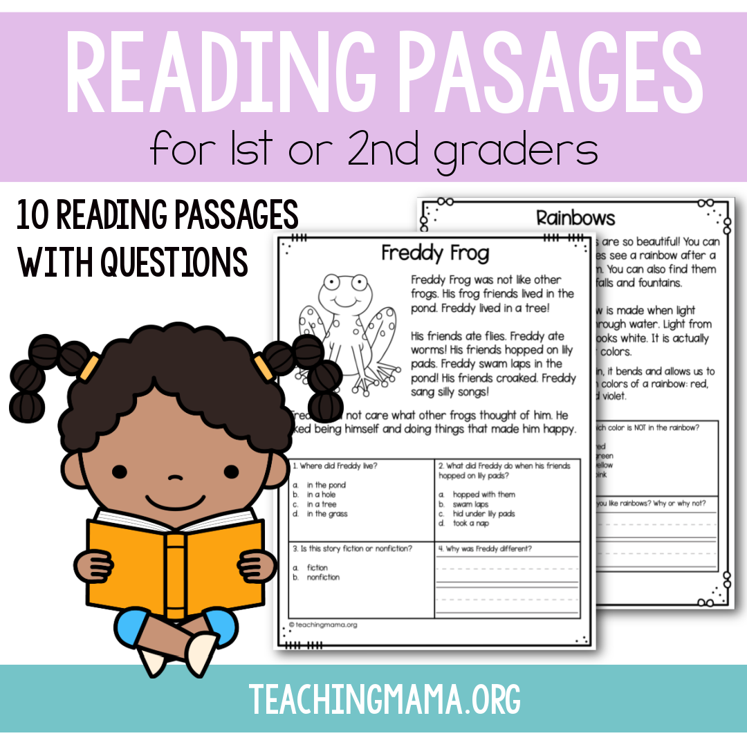 Reading Comprehension Passages - Teaching Mama