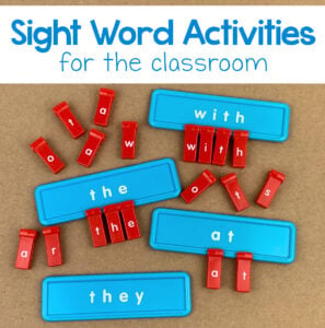 3 sight word activities
