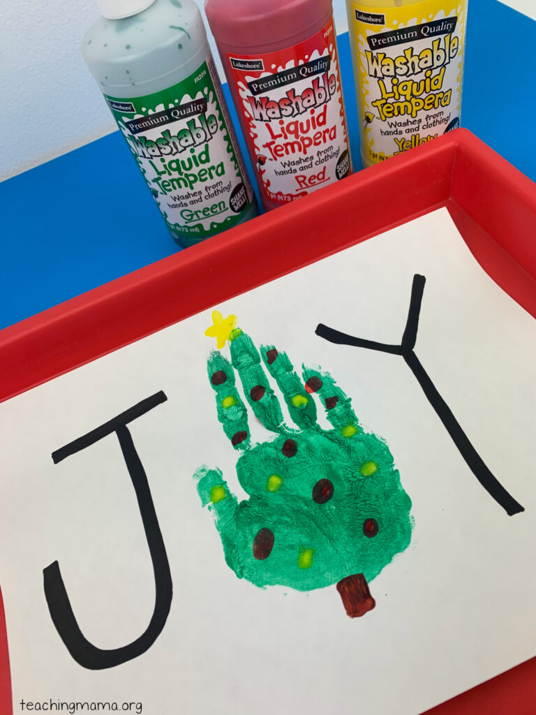 Joy Handprint Craft - Teaching Mama