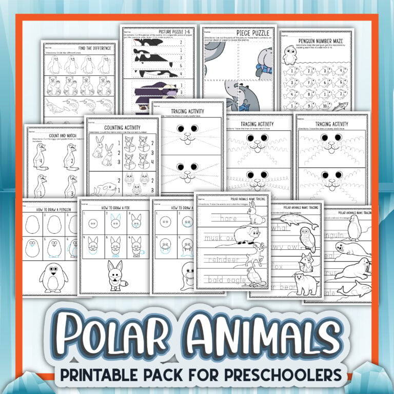 Polar Animals Preschool Packet