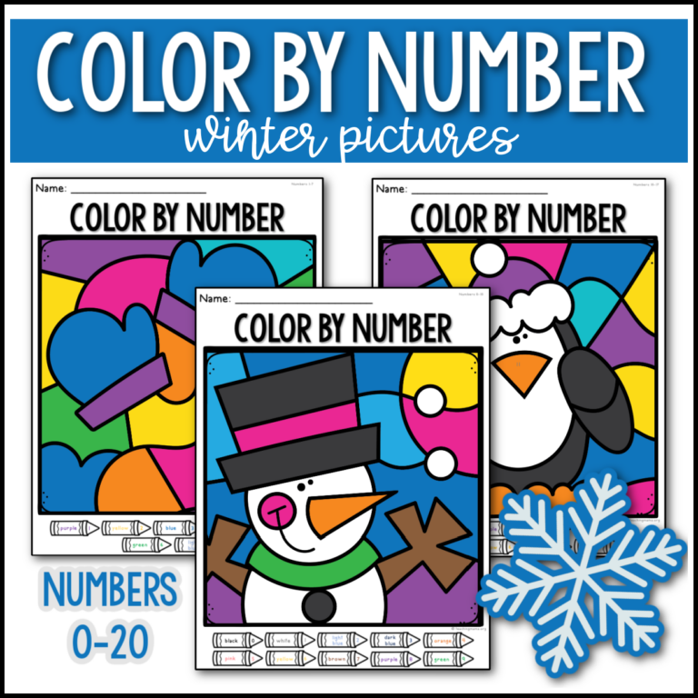 Color by Number – Winter Pictures