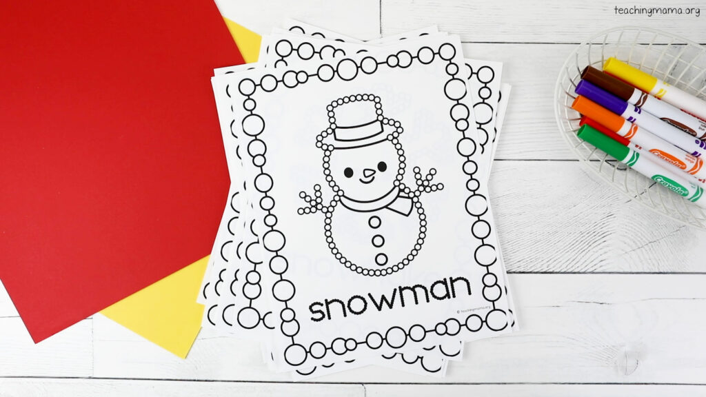 snowman q-tip picture