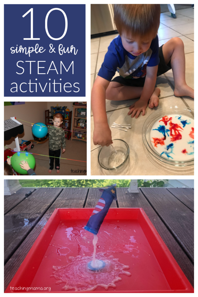 10 simple and fun STEAM activities