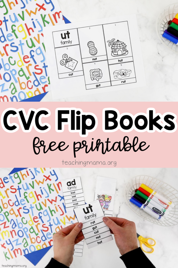 Rhyming Activities - CVC Rhyming Flip Books – Early Learning Ideas