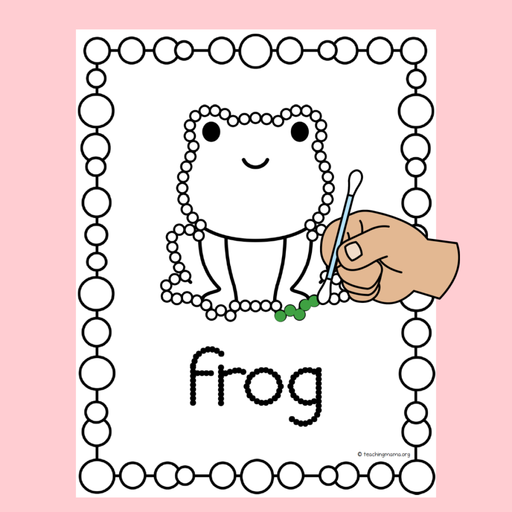 frog q-tip picture