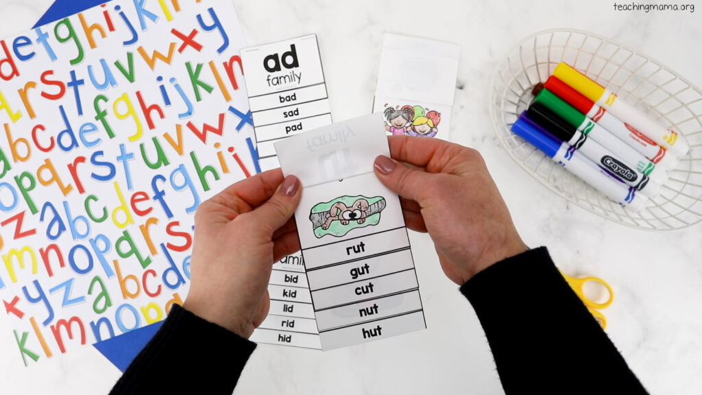 CVC Word Family Flip Books