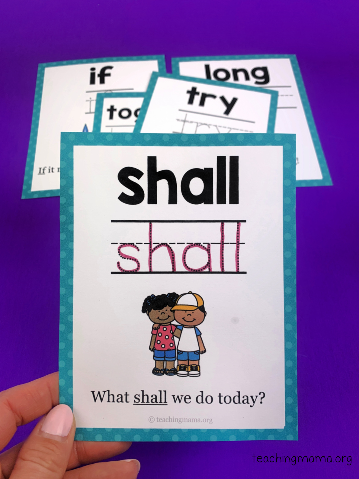 sight word - shall