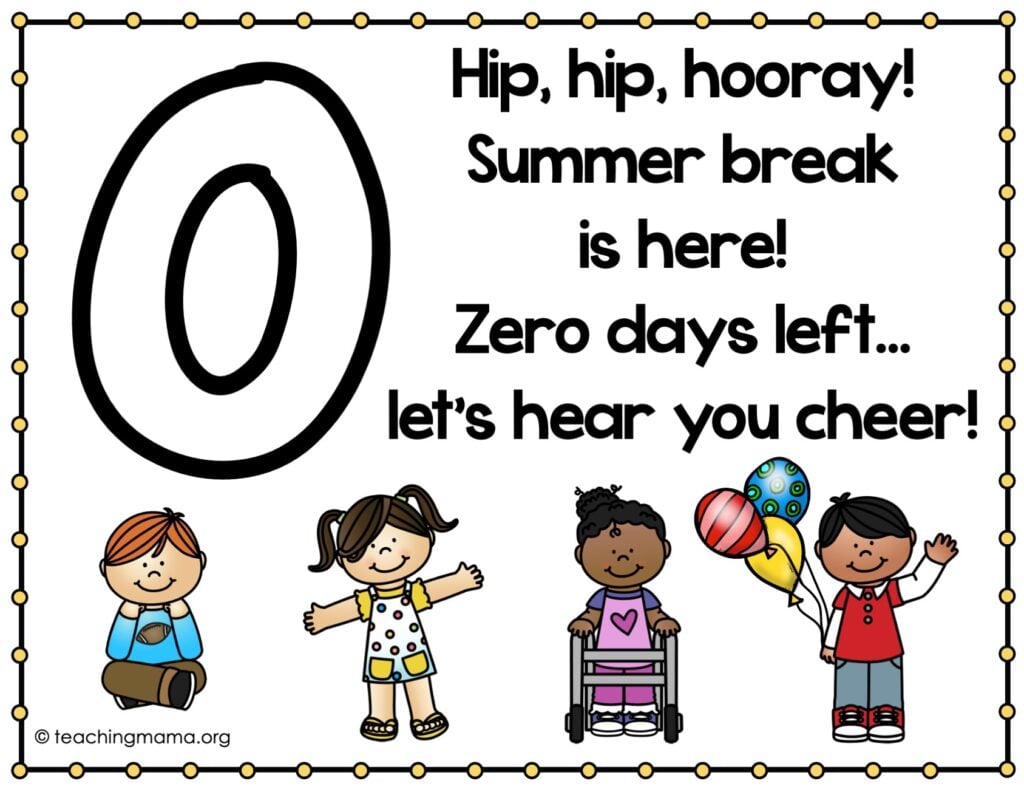 day 0 preschool countdown