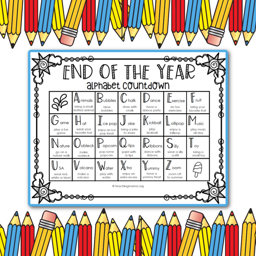 Kindergarten Countdown Calendar - Lark Gilemette