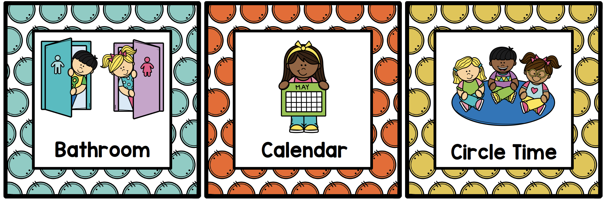 preschool center time clipart