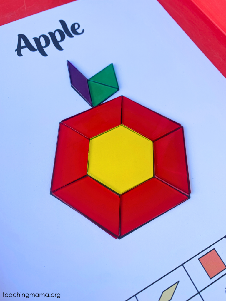 apple pattern blocks page