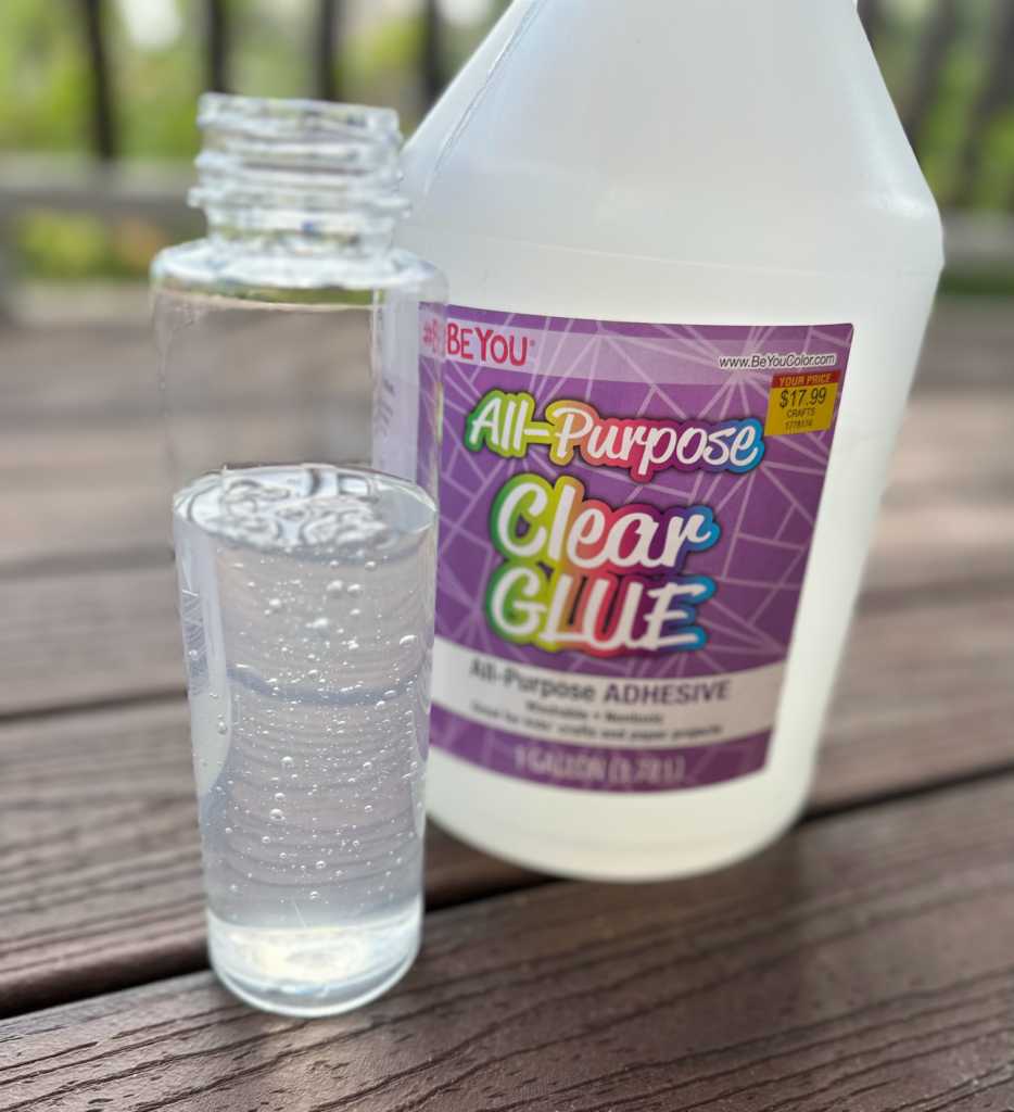clear glue for sensory bottle