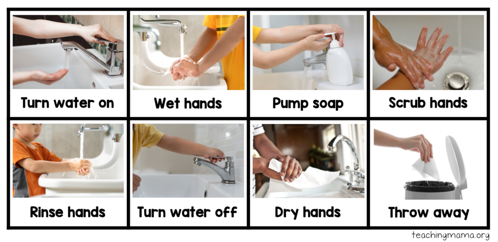 hand washing steps