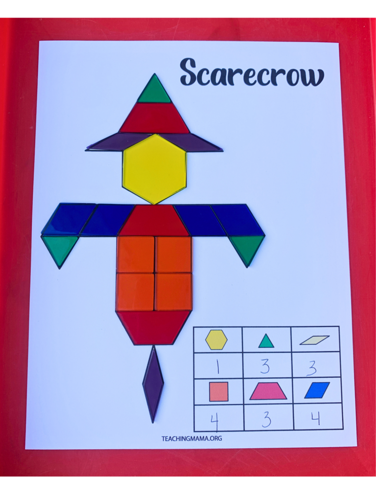 scarecrow pattern blocks page