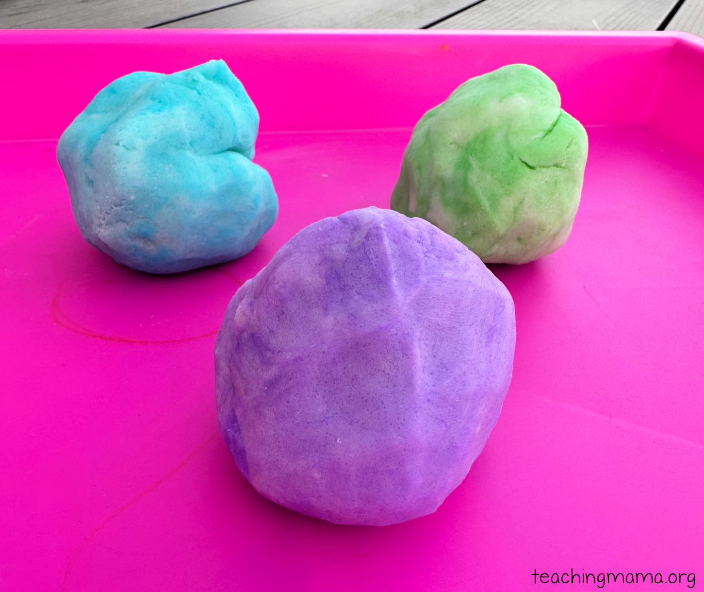 Homemade Color Surprise Play Dough - From ABCs to ACTs