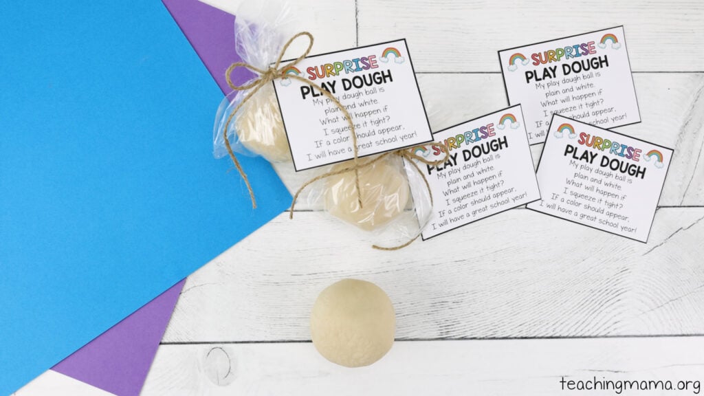 surprise play dough in bags