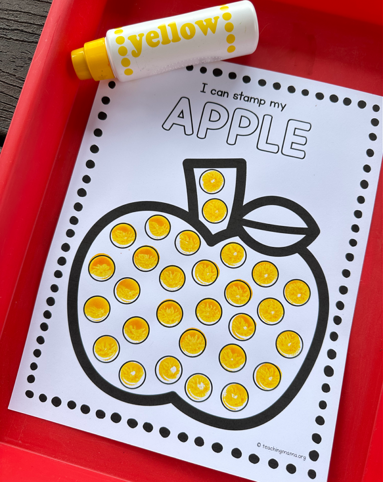 Apple Printables for Preschoolers - Teaching Mama