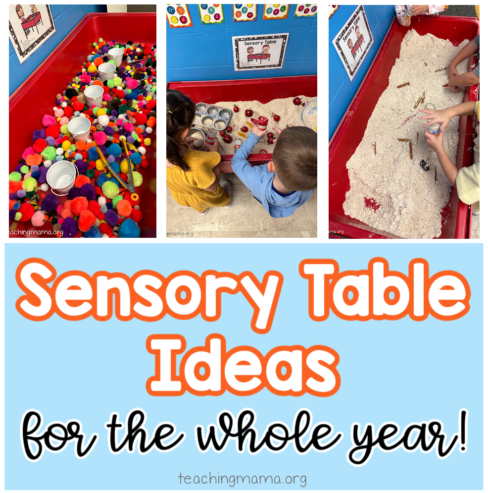 Sensory Table Ideas for the Whole Year