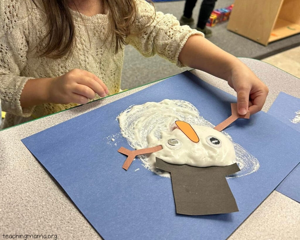 melting snowman craft