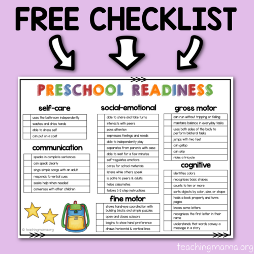 Preschool - Teaching Mama