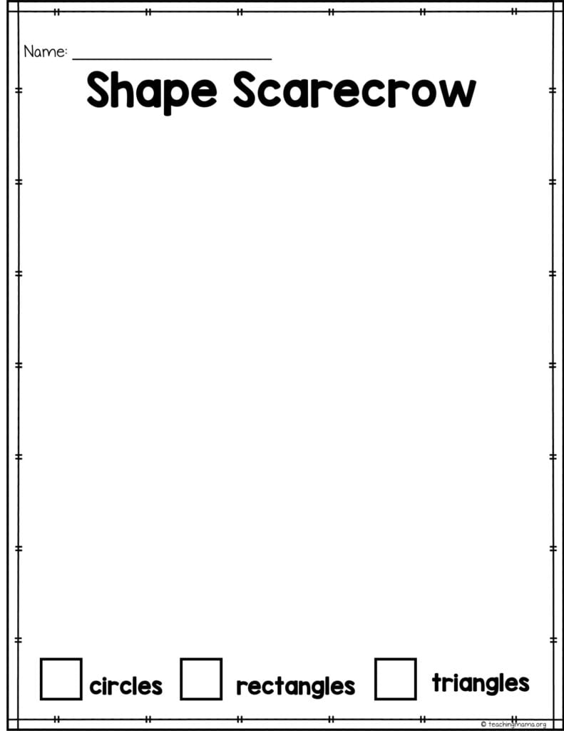 Shape Scarecrow Page