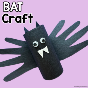 bat craft using toilet paper rolls