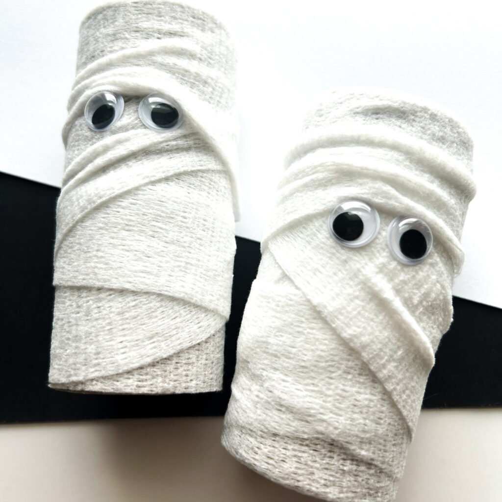 mummy craft using toilet paper rolls