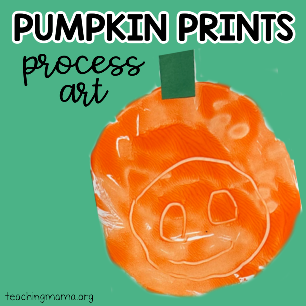 Pumpkin Prints Process Art