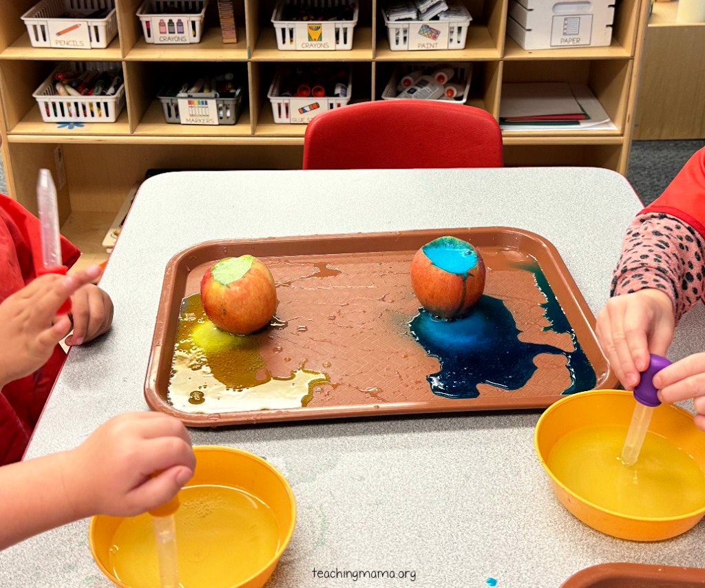 Apple Volcano Science Experiment