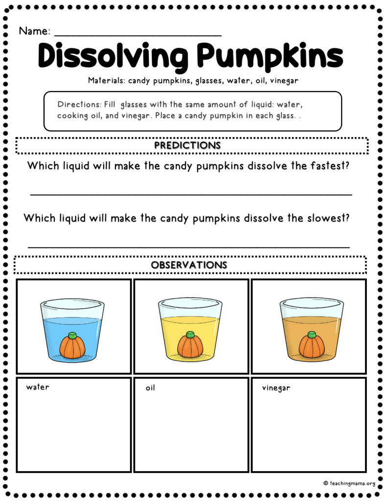 Pumpkin Science Activities - Teaching Mama